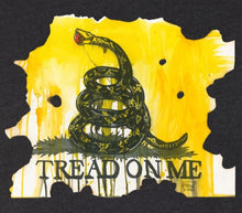 Load image into Gallery viewer, Tread on Me Black T-Shirt
